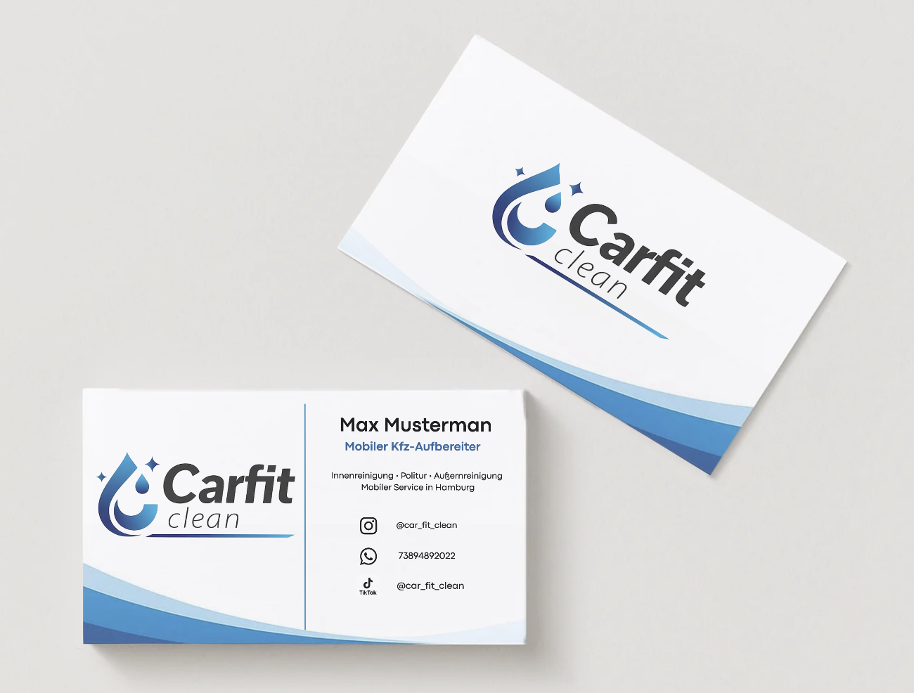 Visitenkarte Carfit Clean